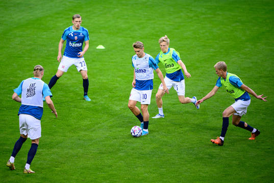 Marcus Holmgren Pedersen, Martin Ødegaard and Birger