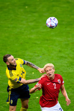 Alexander Milosevic of Sweden and Morten Thorsby of Norway