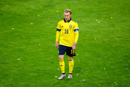 Emil Forsberg of Sweden looks dejected