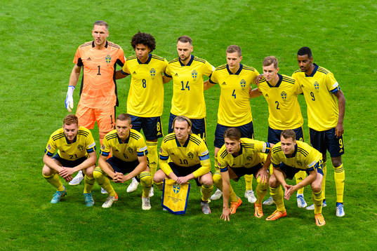 Goalkeeper Robin Olsen, Jens Cajuste, Alexander Milosevic,