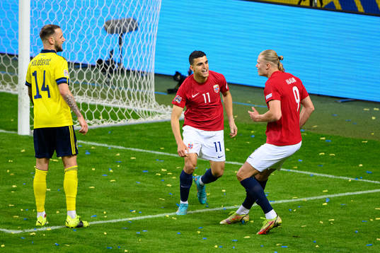 Erling Braut Haaland of Norway celebrates