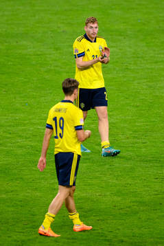 Dejan Kulusevski of Sweden looks dejected