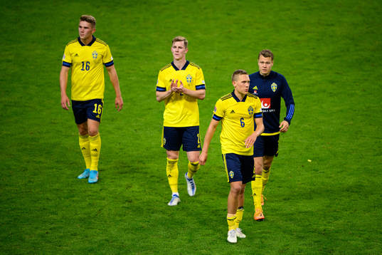 Viktor Gyökeres, Emil Krafth, Ludwig Augustinsson and