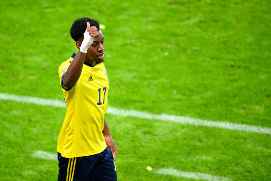 Anthony Elanga of Sweden