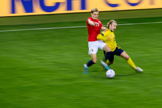 Marcus Holmgren Pedersen of Norway and Emil Forsberg of