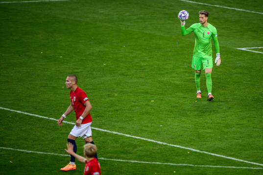 Goalkeeper Ørjan Håskjold Nyland of Norway