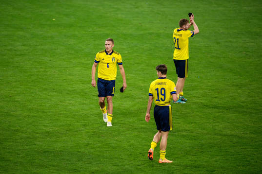 Ludwig Augustinsson, Mattias Svanberg and Dejan Kulusevski