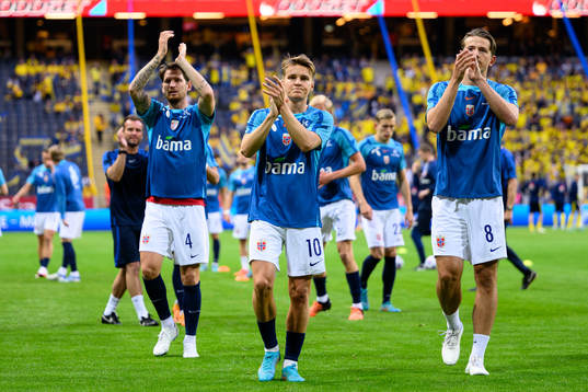 Stefan Strandberg, Martin Ødegaard and Sander Berge