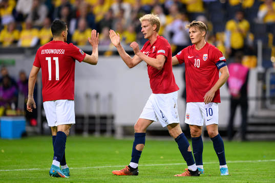 Mohamed Elyounoussi, Morten Thorsby and Martin Ødegaard