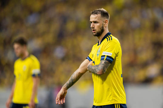 Alexander Milosevic of Sweden looks dejected
