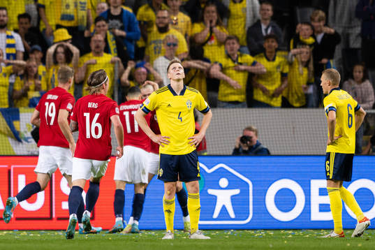 Joakim Nilsson and Ludwig Augustinsson of Sweden look