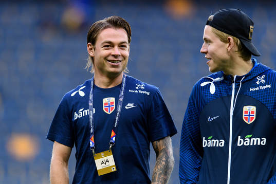 Patrick Berg and Jens Petter Hauge of Norway