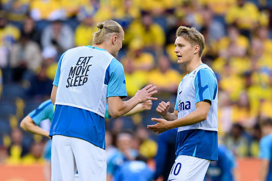 Erling Braut Haaland and Martin Ødegaardof Norway