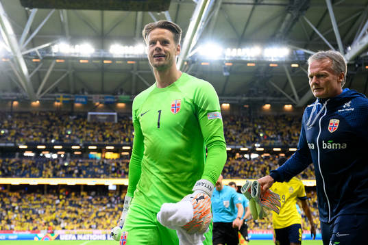 Goalkeeper Ørjan Håskjold Nyland of Norway