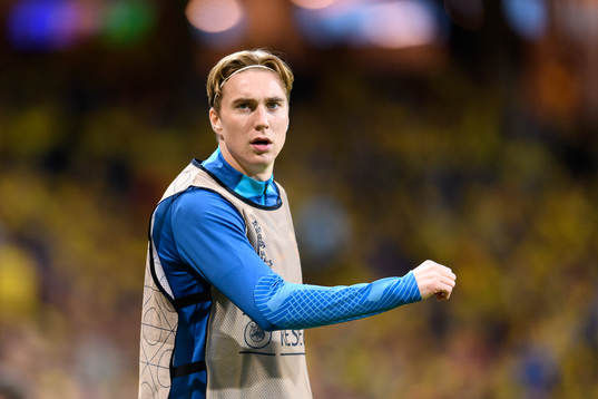 Kristian Thorstvedt of Norway warms up