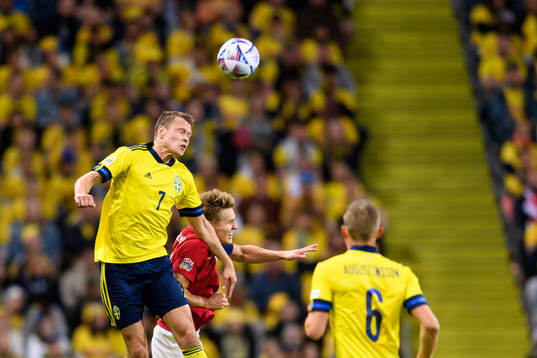 Viktor Claesson of Sweden and Martin Ødegaard of Norway