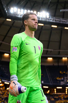 Goalkeeper Ørjan Håskjold Nyland of Norway