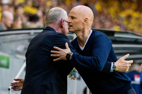 Janne Andersson, head coach of Sweden, and Ståle