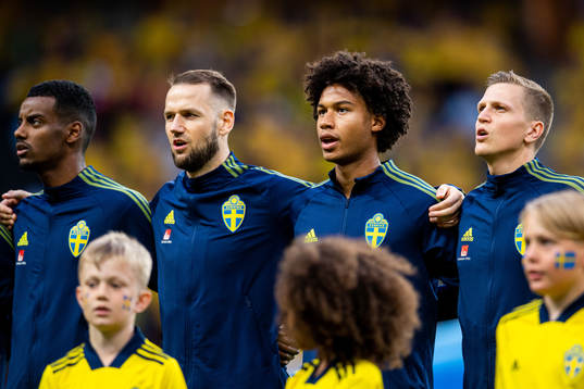Alexander Isak, Alexander Milosevic, Jens Cajuste and
