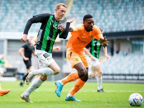 GAIS Julius Lindberg och Olympics Samuel Junior Kotto