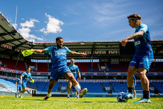 Joshua King and Patrick Berg of the Norwegian national