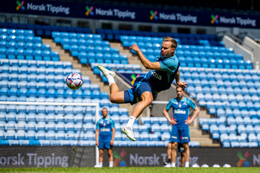 Marius Lode of the Norwegian national football team