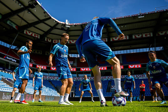 Marius Lode of the Norwegian national football team