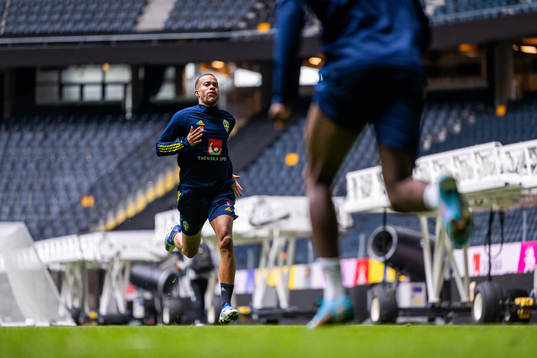Robin Quaison of the Swedish national football team