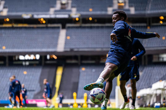 Anthony Elanga of the Swedish national football team