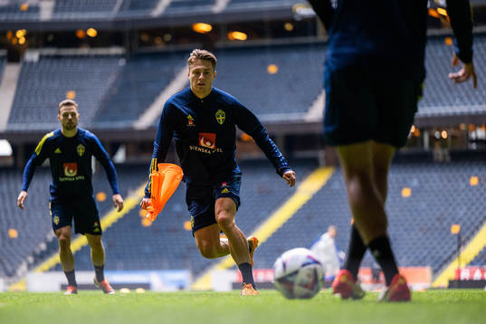Mattias Svanberg of the Swedish national football team
