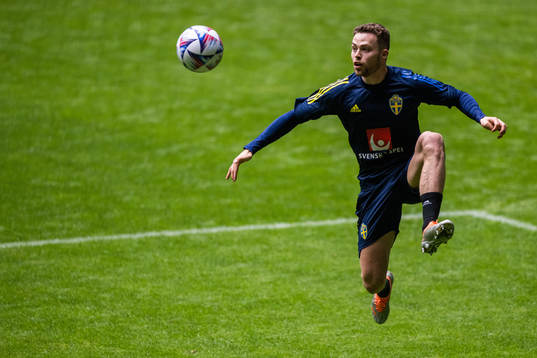 Gabriel Gudmundsson of the Swedish national football team