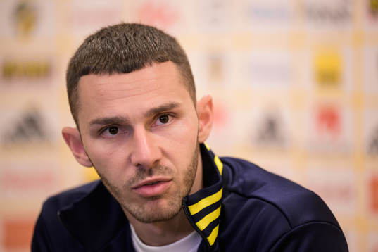Branimir Hrgota of the Swedish national football team