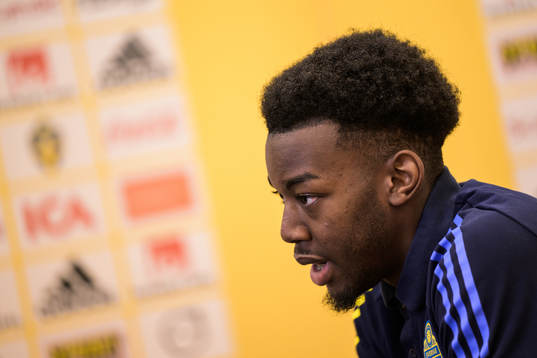 Anthony Elanga of the Swedish national football team