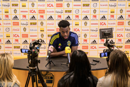 Anthony Elanga of the Swedish national football team