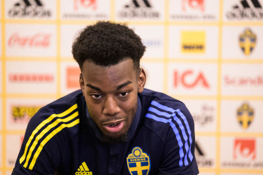 Anthony Elanga of the Swedish national football team