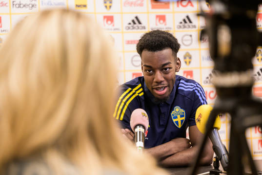 Anthony Elanga of the Swedish national football team