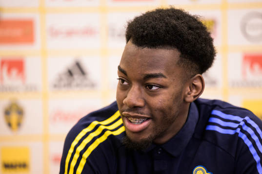 Anthony Elanga of the Swedish national football team