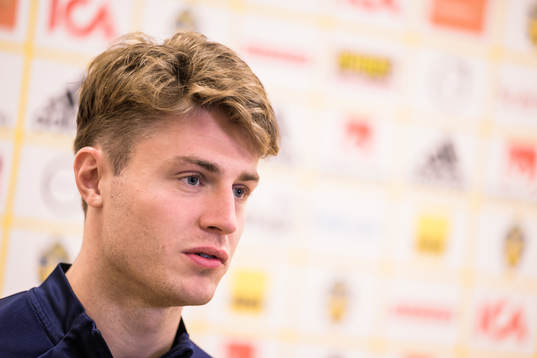 Mattias Svanberg of the Swedish national football team