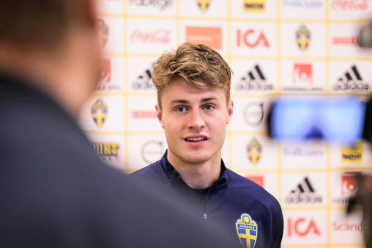 Mattias Svanberg of the Swedish national football team