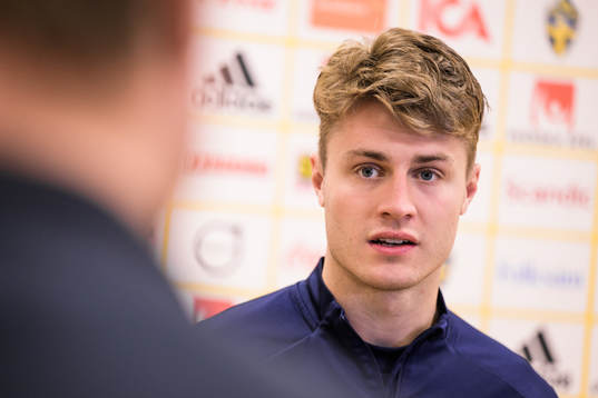 Mattias Svanberg of the Swedish national football team