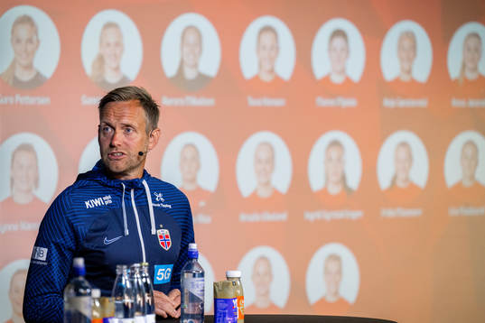 Martin Sjögren, head coach of the Norwegian women's