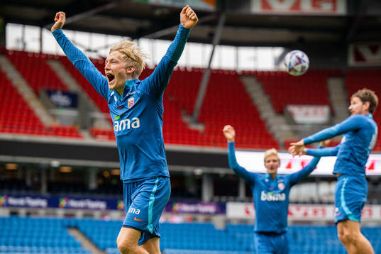 Birger Meling of the Norwegian national football team