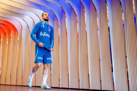 Veton Berisha of the Norwegian national football team