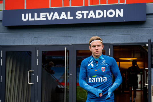 Jens Petter Hauge of the Norwegian national football team