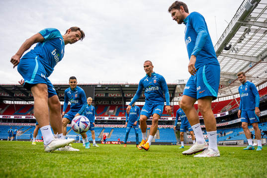 Sander Berge, Mohamed Elyounoussi, Leo Østigård and