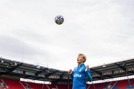 Birger Meling of the Norwegian national football team