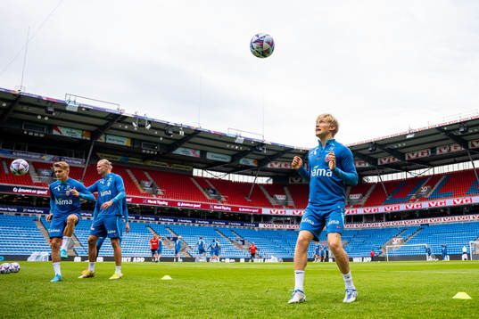 Birger Meling of the Norwegian national football team