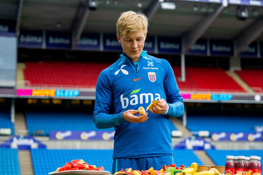 Birger Meling of the Norwegian national football team
