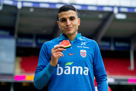 Mohamed Elyounoussi of the Norwegian national football team