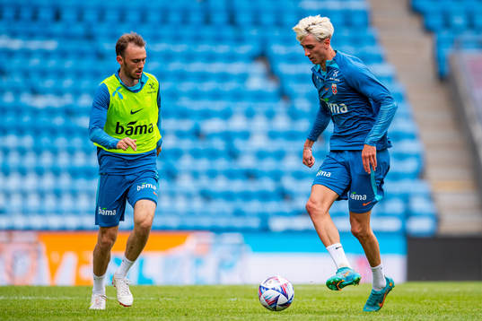 Fredrik Aursnes and Dennis Johnsen of the Norwegian